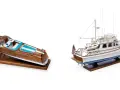 Modelli di barche in legno, un classico per gli appassionati delle migliori marche di modellismo statico.