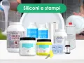 Kit per creare stampi in silicone per resina: siliconi liquidi e in pasta, stampini e accessori.