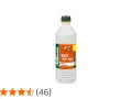 Flacone di white spirit solvente per pulizie e diluizioni.