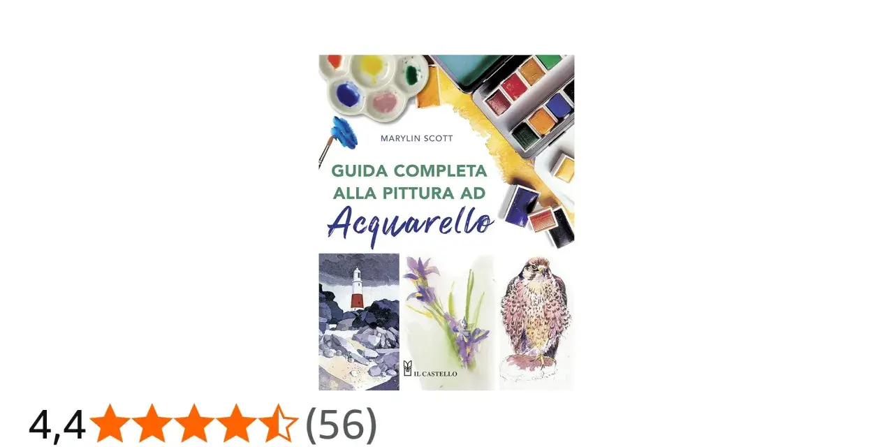 Guida completa alla pittura ad acquerello con tavolozza, colori e pennelli. Impara come dipingere il das con esempi di paesaggi, fiori e un falco.