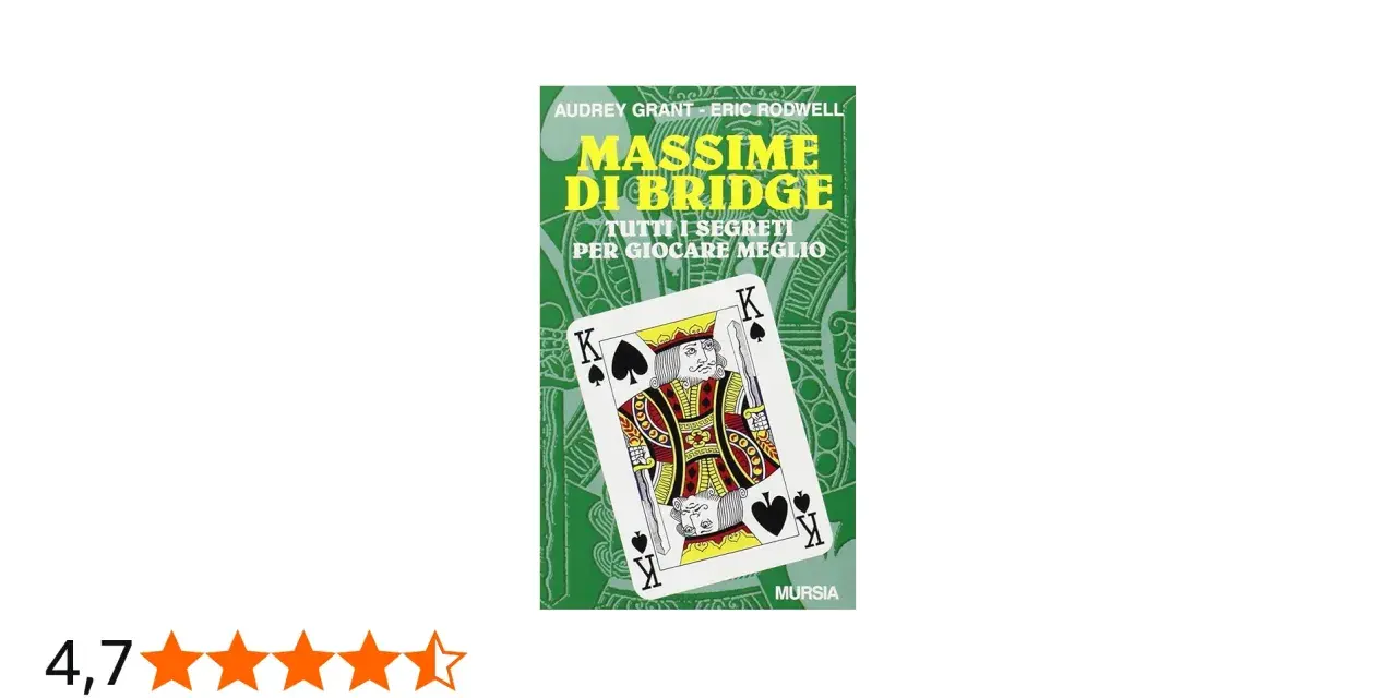 Copertina del libro "Massime di Bridge" con un re di picche, che illustra il gioco di carte con il morto.