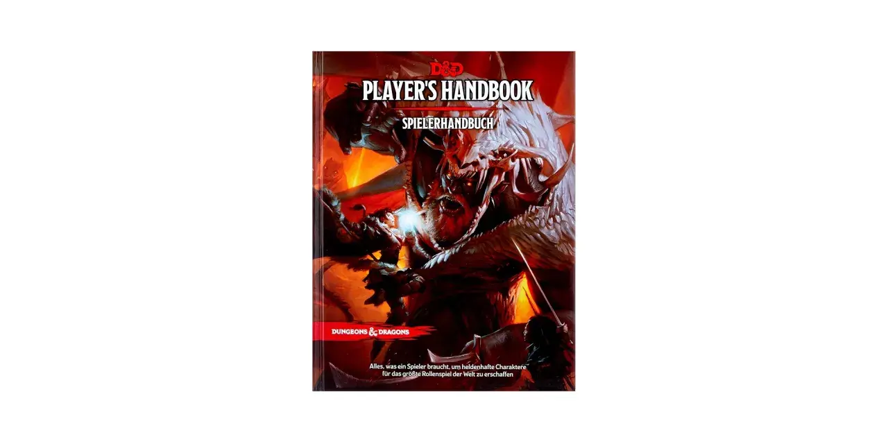 Copertina del Player's Handbook di Dungeons & Dragons, con un guerriero che affronta un drago.