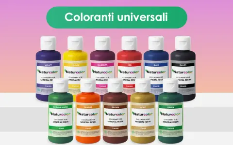 Ampia gamma di coloranti per resina modellismo Naturcolor in varie tonalità, ideali per dare vita alle tue creazioni.