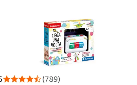 C'era una volta, un gioco di carte Clementoni per creare storie. Stimola la concentrazione e lo sviluppo del linguaggio.