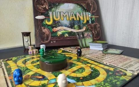 Il gioco da tavolo Jumanji, pronto per una nuova avventura. La recensione è quasi completa, manca solo il lancio dei dadi!