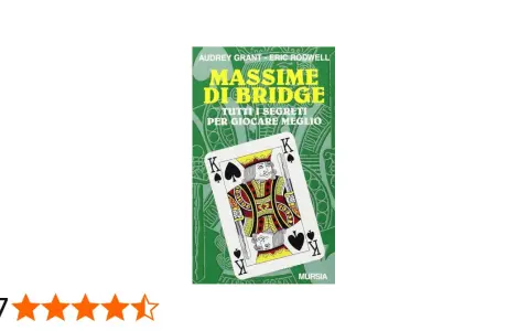 Copertina del libro "Massime di Bridge" con un re di picche, che illustra il gioco di carte con il morto.