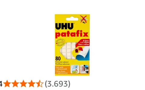 UHU patafix: gommini adesivi riposizionabili per fissare e rifissare. Ideali per foto e decorazioni.