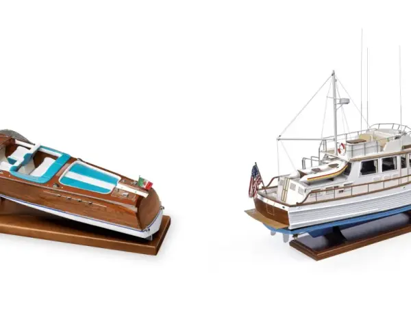 Modelli di barche in legno, un classico per gli appassionati delle migliori marche di modellismo statico.