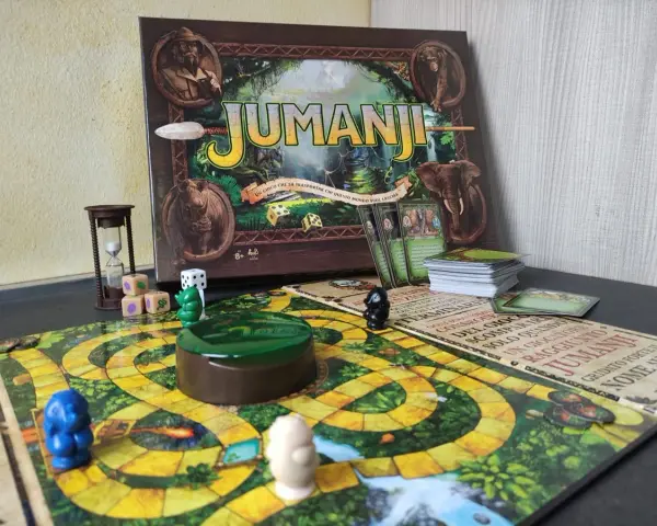 Il gioco da tavolo Jumanji, pronto per una nuova avventura. La recensione è quasi completa, manca solo il lancio dei dadi!