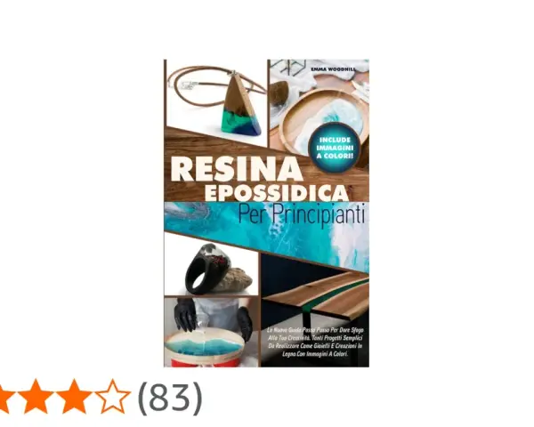 Guida su come si fa la resina per creazioni, con esempi di gioielli e tavoli in legno.