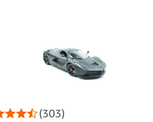 Modellino Ferrari nero, scala di ingrandimento esempi perfetti per collezionisti. Valutazione 4,7 stelle.