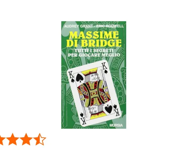 Copertina del libro "Massime di Bridge" con un re di picche, che illustra il gioco di carte con il morto.
