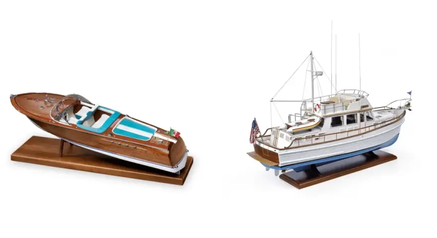 Modelli di barche in legno, un classico per gli appassionati delle migliori marche di modellismo statico.