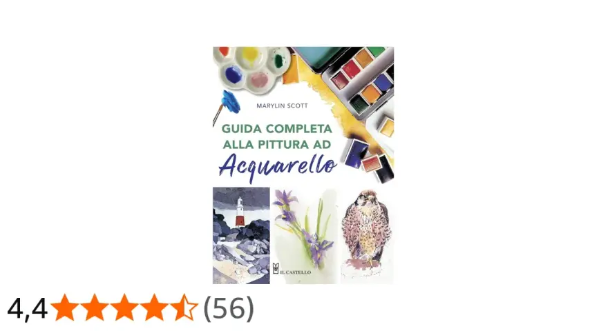 Guida completa alla pittura ad acquerello con tavolozza, colori e pennelli. Impara come dipingere il das con esempi di paesaggi, fiori e un falco.