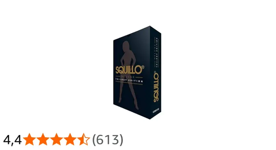 Scatola del gioco "Squillo Deluxe Trilogy Edition". Le regole del gioco sono incluse.