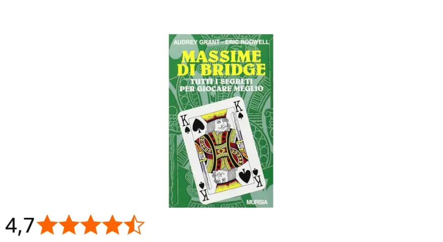 Copertina del libro "Massime di Bridge" con un re di picche, che illustra il gioco di carte con il morto.