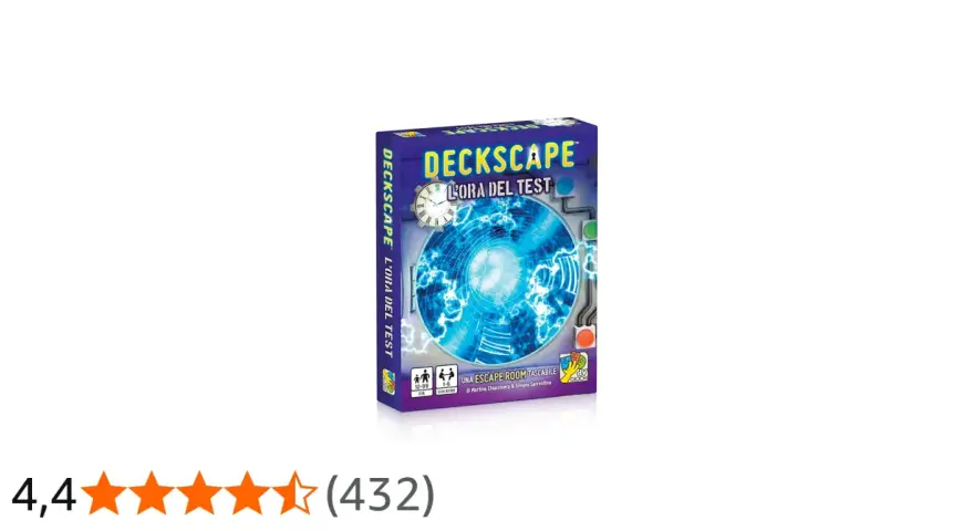 Deckscape L'Ora del Test: una recensione per questa escape room tascabile. Un gioco avvincente per tutta la famiglia.