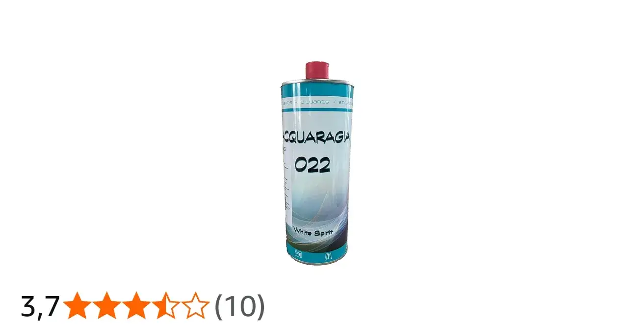 Lattina di Acquaragia 022, un solvente white spirit essenziale per la pulizia e la diluizione.
